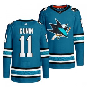 San Jose Sharks Trikot Luke Kunin 11 Teal Authentic - Herren